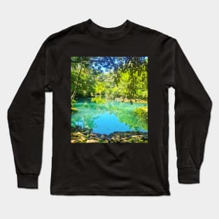 Beto Lagoon, Barobo, Surigao del Sur, Mindanao, Philippines Long Sleeve T-Shirt